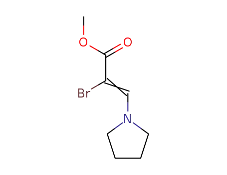 (Z)-2-Bromo-3-pyrrolidin-1-yl-acrylic acid methyl ester