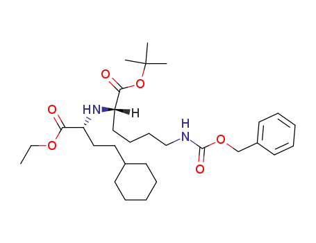 N<sup>α</sup>-<3-cyclohexyl-1(R)-ethoxycarbonylpropyl>-N<sup>ε</sup>-benzyloxycarbonyl-L-lysine tert-butyl ester
