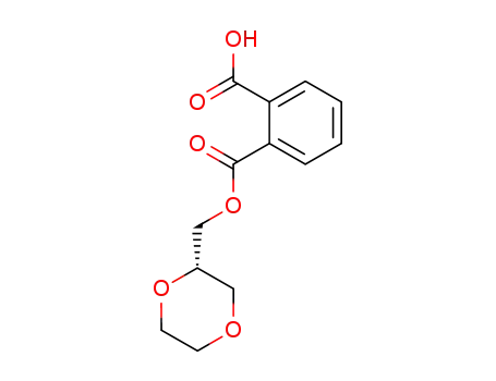 Molecular Structure of 406913-91-5 (Phthalic acid mono-(S)-1-[1,4]dioxan-2-ylmethyl ester)