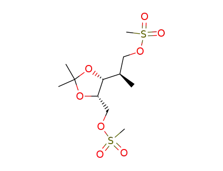 2-deoxy-3,4-O-isopropylidene-2-C-methyl-1,5-bis(O-methylsulfonyl)-L-ribitol