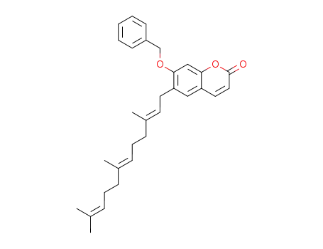 7-Benzyloxy-6-((2E,6E)-3,7,11-trimethyl-dodeca-2,6,10-trienyl)-chromen-2-one