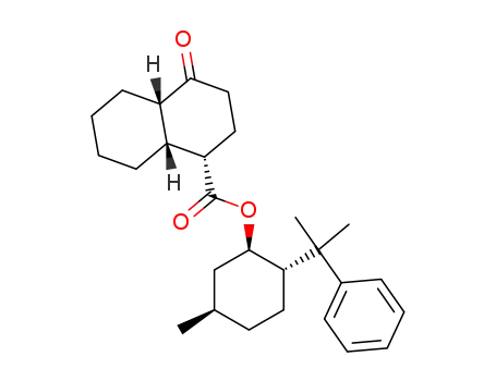 (1S,4aS,8aR)-4-Oxo-decahydro-naphthalene-1-carboxylic acid (1R,2S,5R)-5-methyl-2-(1-methyl-1-phenyl-ethyl)-cyclohexyl ester