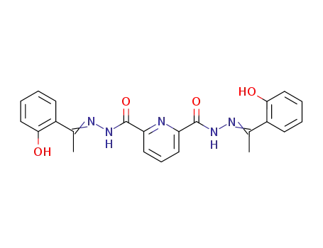 Molecular Structure of 101132-97-2 (bis(o-hydroxyacetophenone)-2,6-dipicolinoyl dihydrazone)