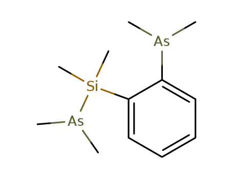 1-Dimethylarsanyl-2-(dimethylarsanyl-dimethyl-silanyl)-benzene