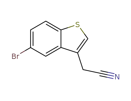 Molecular Structure of 23799-61-3 (5-BROMO-3-CYANOMETHYL-BENZO[B]THIOPHENE)