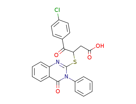4-(4-Chloro-phenyl)-4-oxo-3-(4-oxo-3-phenyl-3,4-dihydro-quinazolin-2-ylsulfanyl)-butyric acid