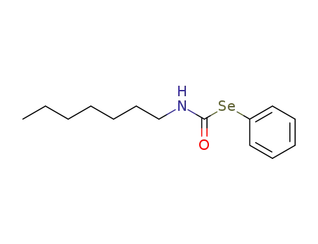 Heptyl-selenocarbamic acid Se-phenyl ester