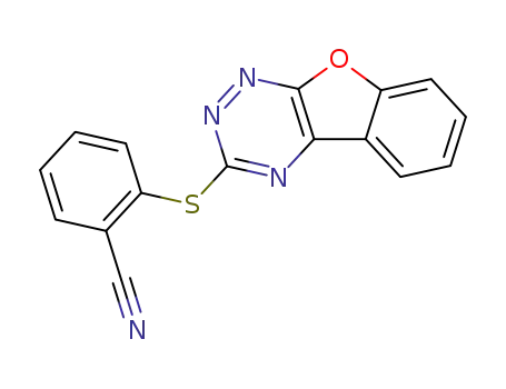 3-(2-Cyanphenylthio)benzofuro<3,2-e>-1,2,4-triazin