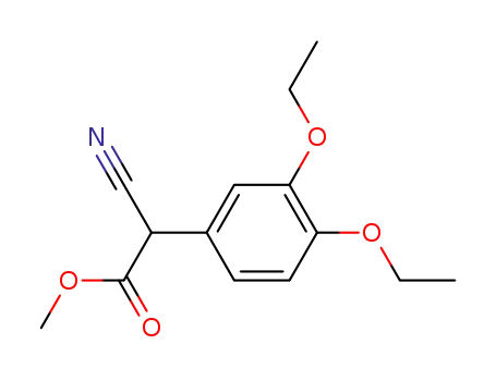 methyl 2-cyano-2-(3,4-diethoxyphenyl) acetate