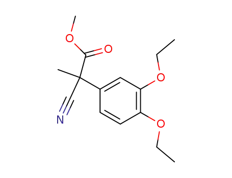 methyl 2-cyano-2-(3,4-diethoxyphenyl) propionate
