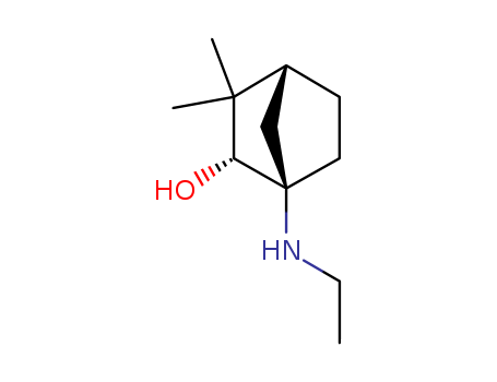 Molecular Structure of 178448-77-6 (Bicyclo[2.2.1]heptan-2-ol, 1-(ethylamino)-3,3-dimethyl-, (1R,2R,4R)-)