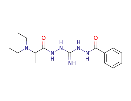 Molecular Structure of 19473-86-0 (1-Benzoyl-<(α-diethylamino)-propionyl>-diaminoguanidin)