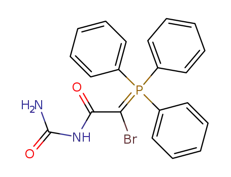 Molecular Structure of 62879-58-7 (Acetamide,
N-(aminocarbonyl)-2-bromo-2-(triphenylphosphoranylidene)-)