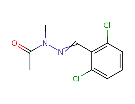 Molecular Structure of 5051-73-0 (Acetic acid N'-[1-(2,6-dichloro-phenyl)-meth-(Z)-ylidene]-N-methyl-hydrazide)