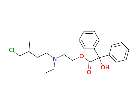 Benzilsaeure-({2-[aethyl-(4-chlor-3-methyl-butyl)-amino]-aethylester})