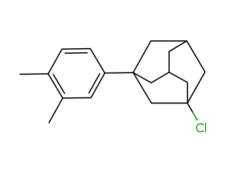 Molecular Structure of 61051-31-8 (1-Chloro-3-(3,4-dimethyl-phenyl)-adamantane)