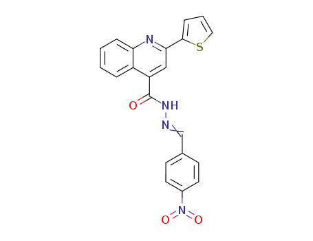 2-thiophen-2-yl-quinoline-4-carboxylic acid (4-nitro-benzylidene)-hydrazide