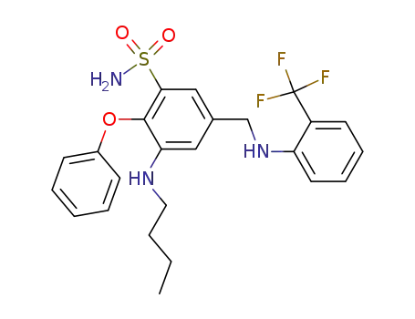 Benzenesulfonamide,
3-(butylamino)-2-phenoxy-5-[[[2-(trifluoromethyl)phenyl]amino]methyl]-