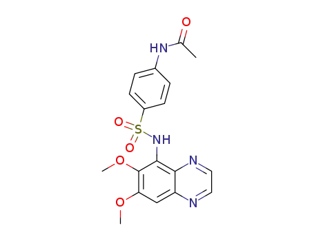 Molecular Structure of 855931-88-3 (<i>N</i>-acetyl-sulfanilic acid-(6,7-dimethoxy-quinoxalin-5-ylamide))