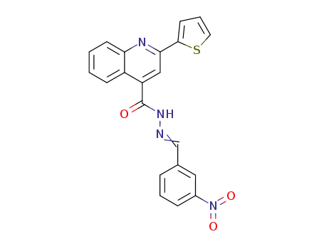 2-thiophen-2-yl-quinoline-4-carboxylic acid (3-nitro-benzylidene)-hydrazide