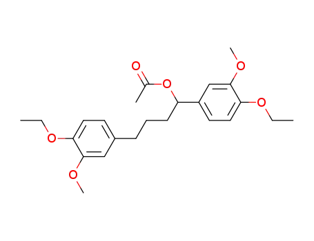 1-Acetoxy-1,4-bis-(3-methoxy-4-ethoxy-phenyl)-butan