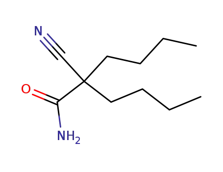 2-butyl-2-cyano-hexanoic acid amide