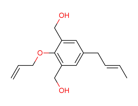 2-allyloxy-5-but-2<i>t</i>-enyl-1,3-bis-hydroxymethyl-benzene