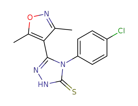 4-(4-chloro-phenyl)-5-(3,5-dimethyl-isoxazol-4-yl)-2,4-dihydro-[1,2,4]triazole-3-thione