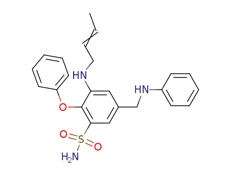 Benzenesulfonamide,
3-(2-butenylamino)-2-phenoxy-5-[(phenylamino)methyl]-