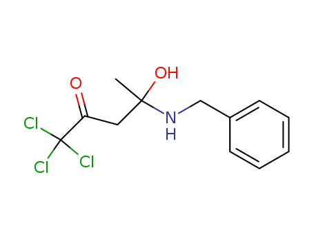 2-Pentanone, 1,1,1-trichloro-4-hydroxy-4-[(phenylmethyl)amino]-