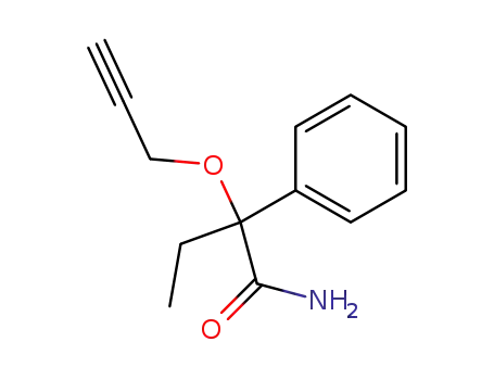 2-Phenyl-2-prop-2-ynyloxy-butyramide