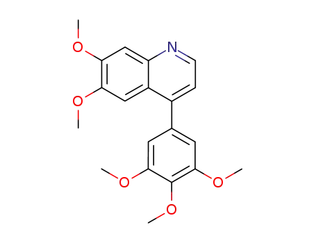 Molecular Structure of 7473-34-9 (6,7-dimethoxy-4-(3,4,5-trimethoxyphenyl)quinoline)