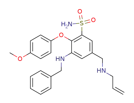5-Allylaminomethyl-3-benzylamino-2-(4-methoxy-phenoxy)-benzenesulfonamide