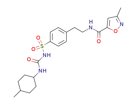 3-methyl-isoxazole-5-carboxylic acid 4-[(4-methyl-cyclohexylcarbamoyl)-sulfamoyl]-phenethylamide