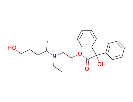 Benzilsaeure-<<2-<aethyl-(1-methyl-4-hydroxy-butyl)-amino>-aethylester>>