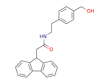 Molecular Structure of 65779-96-6 (9H-Fluorene-9-acetamide, N-[2-[4-(hydroxymethyl)phenyl]ethyl]-)