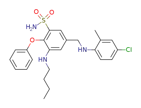 Benzenesulfonamide,
3-(butylamino)-5-[[(4-chloro-2-methylphenyl)amino]methyl]-2-phenoxy-