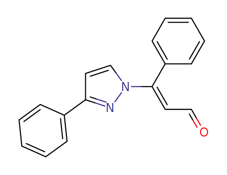 (E)-3-phenyl-3-(3-phenyl-1H-1-pyrazolyl)-2-propenal