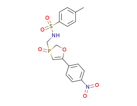 <i>N</i>-[5-(4-nitro-phenyl)-3-oxo-2,3-dihydro-3λ<sup>5</sup>-[1,3]oxaphosphol-3-ylmethyl]-toluene-4-sulfonamide