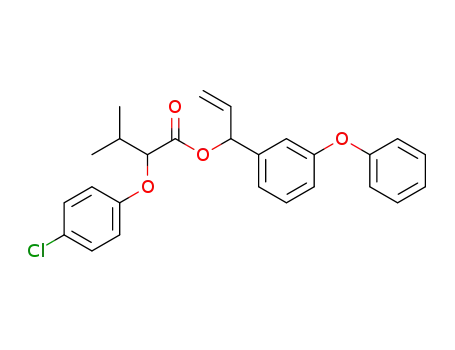 Butanoic acid, 2-(4-chlorophenoxy)-3-methyl-,
1-(3-phenoxyphenyl)-2-propenyl ester