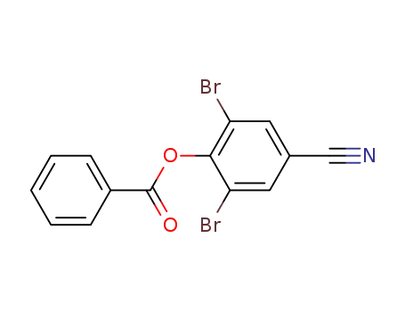 Molecular Structure of 1690-00-2 (2,6-dibromo-4-cyanophenyl benzoate)