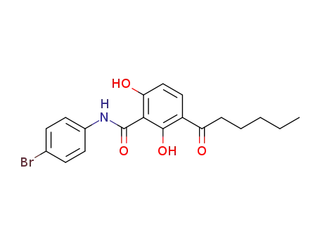 N-(4-Bromo-phenyl)-3-hexanoyl-2,6-dihydroxy-benzamide