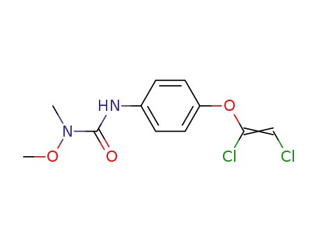 Molecular Structure of 23831-69-8 (Urea, N'-[4-[(1,2-dichloroethenyl)oxy]phenyl]-N-methoxy-N-methyl-)