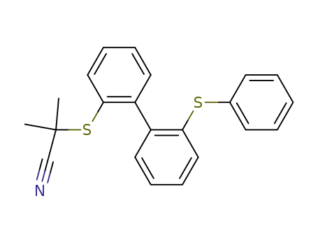 2-Phenylthio-2'-(2-cyanoisopropylthio)biphenyl
