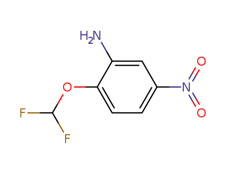 Molecular Structure of 54939-58-1 (2-(DIFLUOROMETHOXY)-5-NITROANILINE)