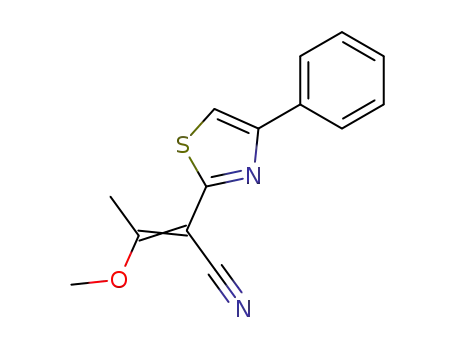 3-methoxy-2-(4-phenyl-thiazol-2-yl)-but-2-enenitrile