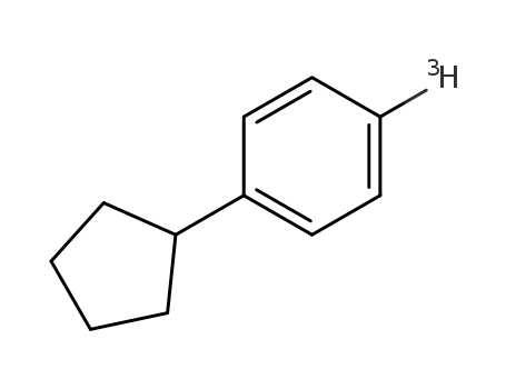 Cyclopentyl<4-<sup>3</sup>H>-benzol