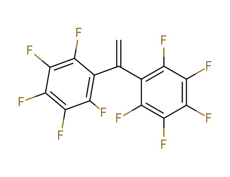 Molecular Structure of 23278-02-6 (1,1-bis(pentafluorophenyl)ethene)