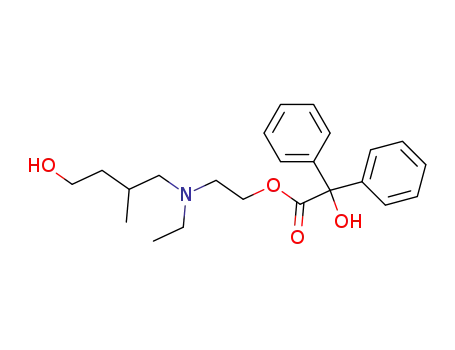 Benzilsaeure-<<2-<aethyl-(2-methyl-4-hydroxy-butyl)-amino>-aethylester>>