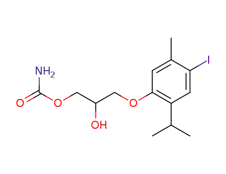 1-Carbamoyloxy-3-<2-isopropyl-4-iod-5-methyl-phenoxy>-propan-2-ol